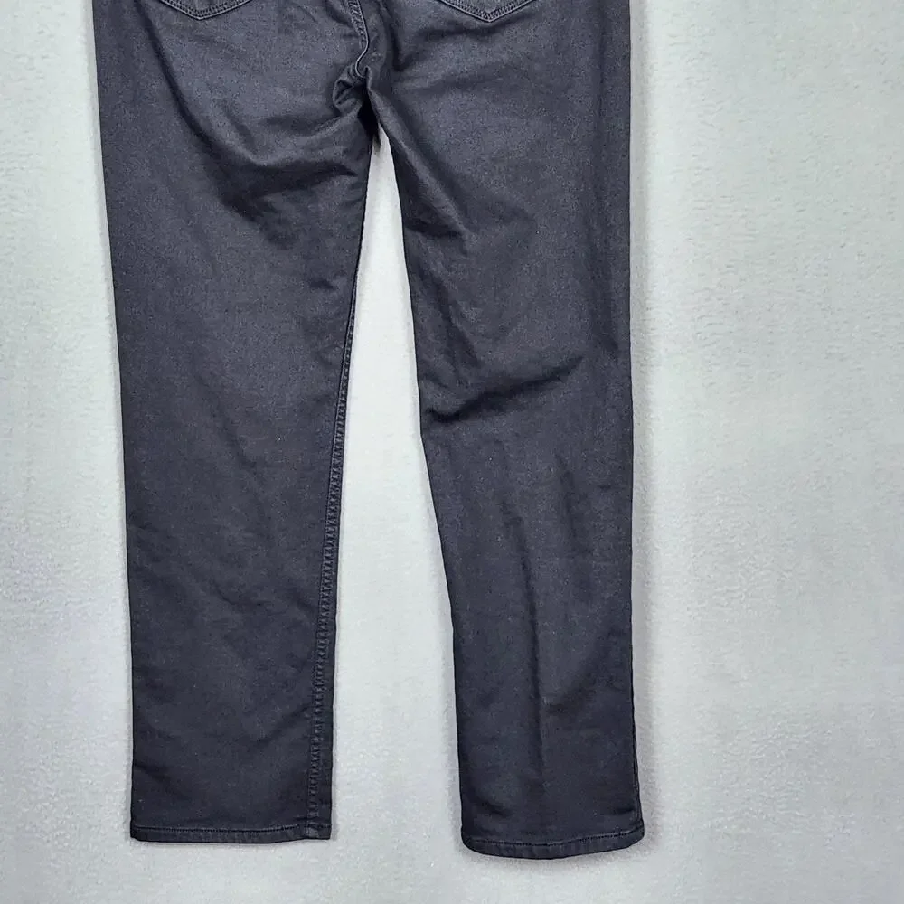 Banana Republic Traveler Jeans Mens 33x30 Black Slim Straight Denim Actual 33x29